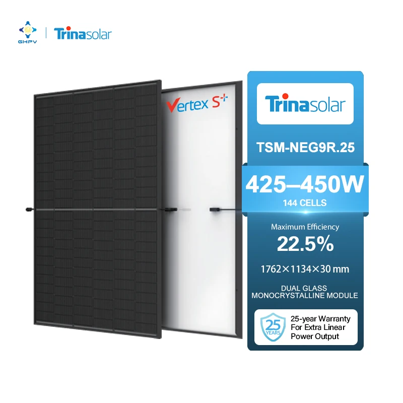 Trina Vertex S+ Solar Panels 450 Watts Tsm-Neg9R.25 425W 430W 435W Monocrystalline Module 440W 445W Zonnepanelen