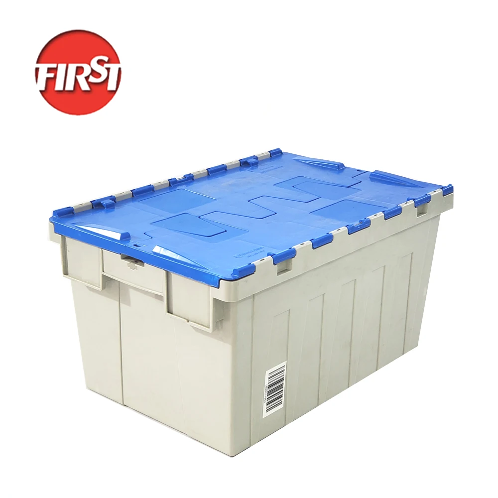  PP moving plastic storage box solid logistics basket nestable and stackable