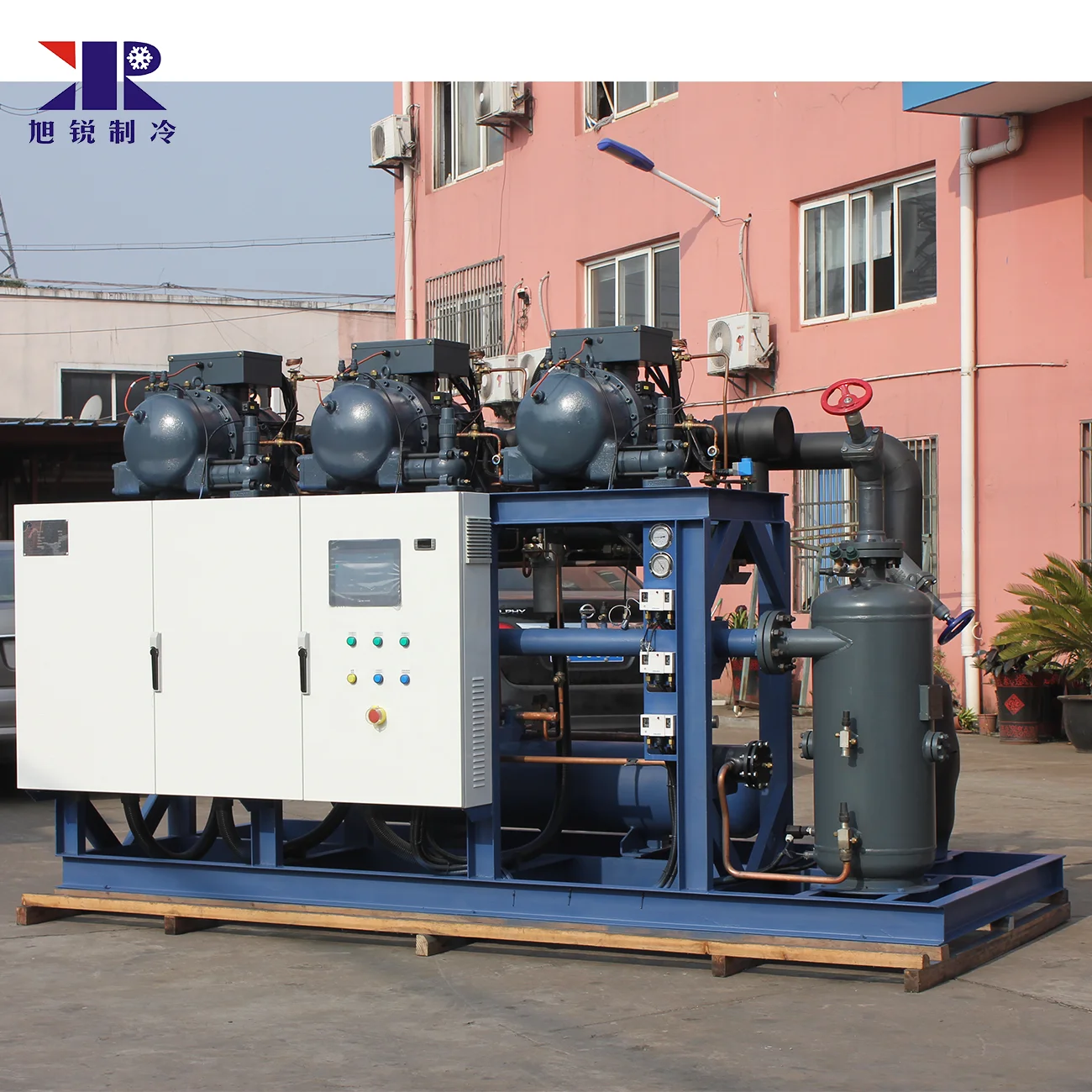 High Quality Air Cooled Hanbell Screw Compressor Condensing Units Refrigeration racks for Store Cold Room