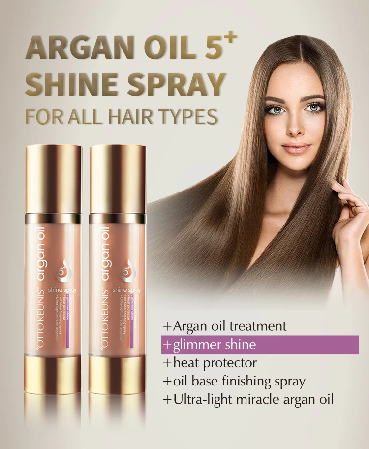 Wholesale detangling wig frizz control heat protection silky hair spray