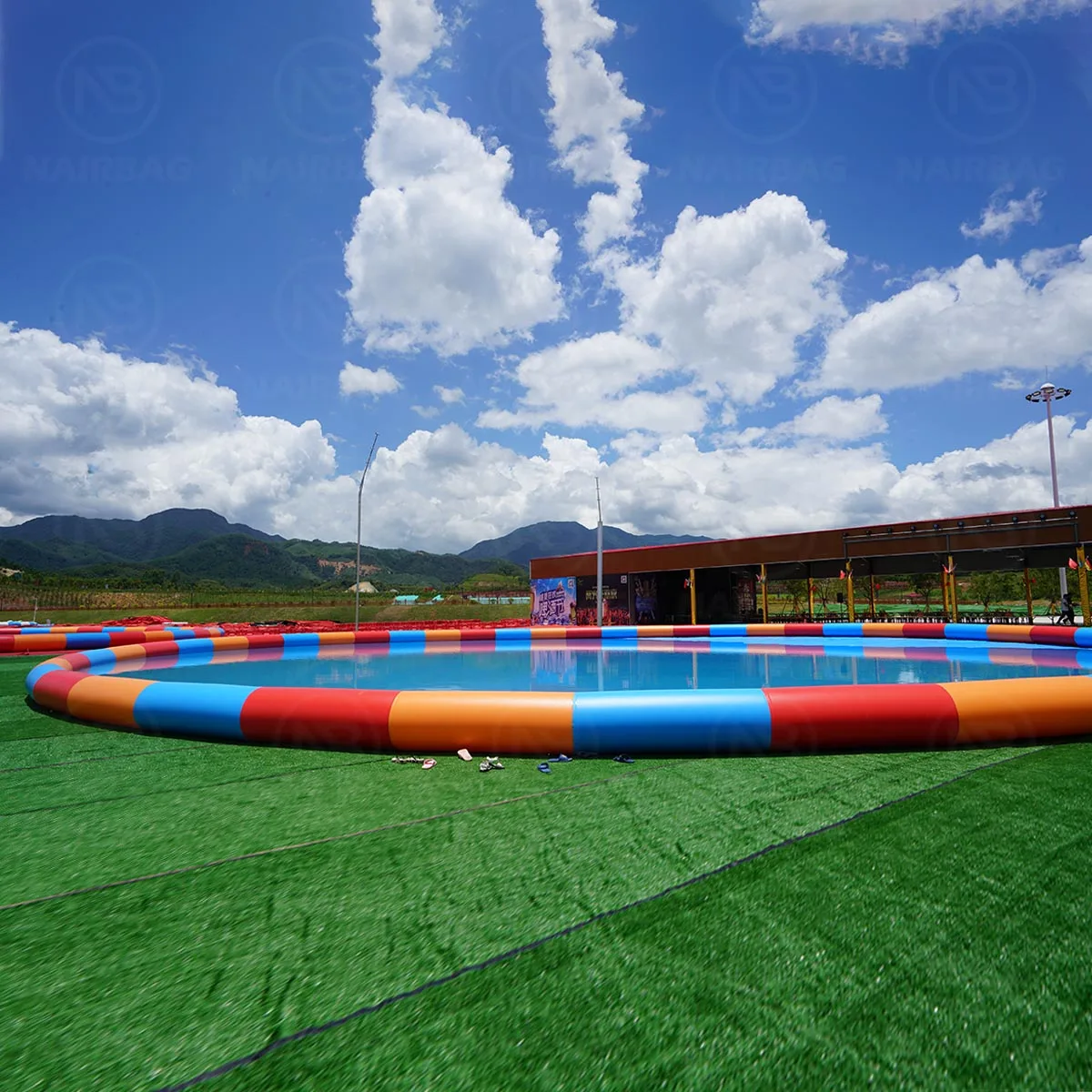 Large Inflatable Swimming Pool Outdoor Commercial Water Park Equipment Inflatable Pools For Kids
