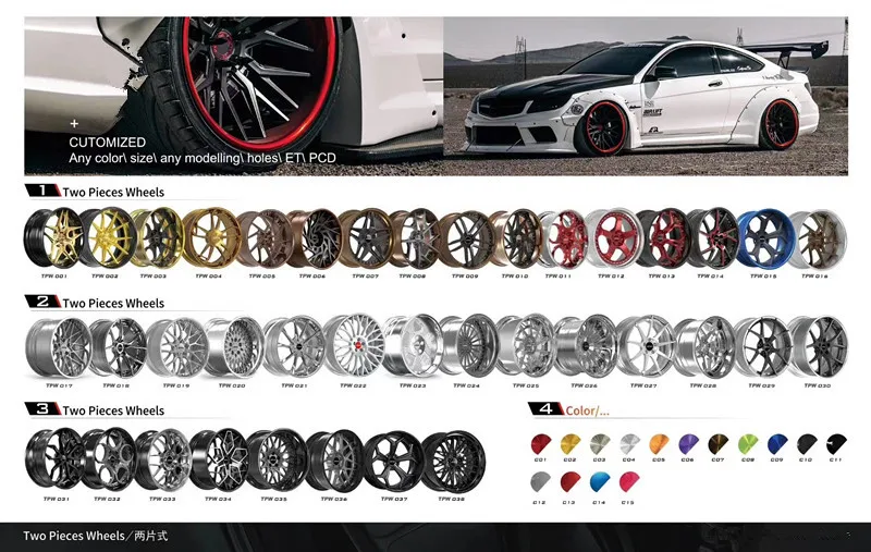 Factory Popular Passenger Car 15 inch Rims 4X100 Car Alloy Wheels