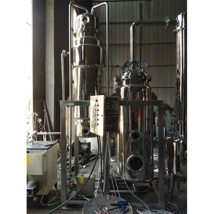 Triple-effect falling film evaporator / vacuum concentrator for juice / milk / whey