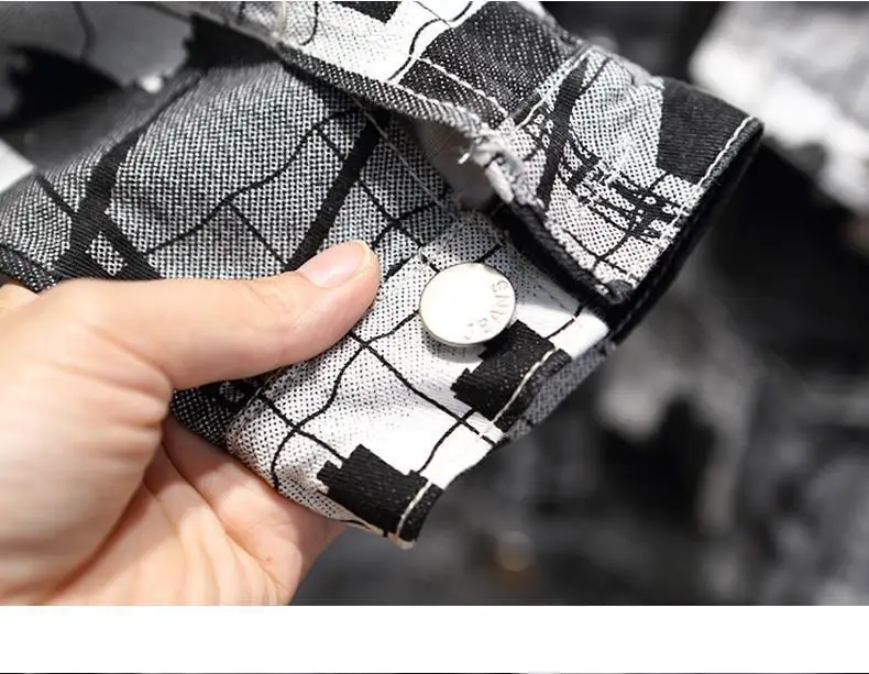 Spring and autumn kids printed clothing sets children long sleeve clothes suits baby boys denim jackets and pants