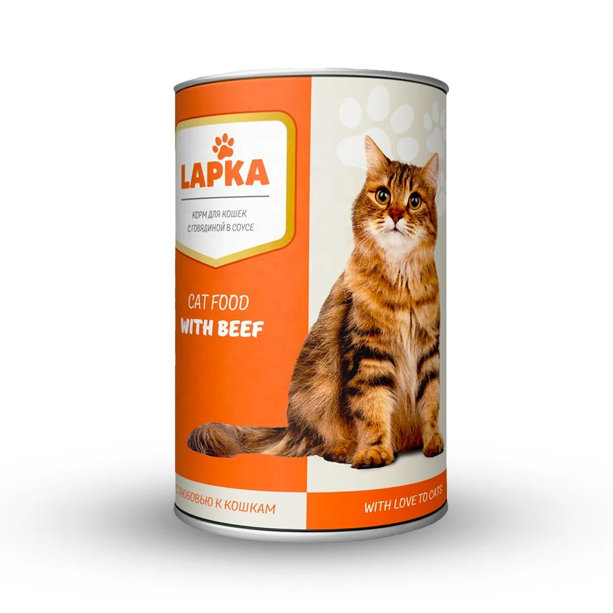 
Lapka 415 g tinned with natural beef cat food 