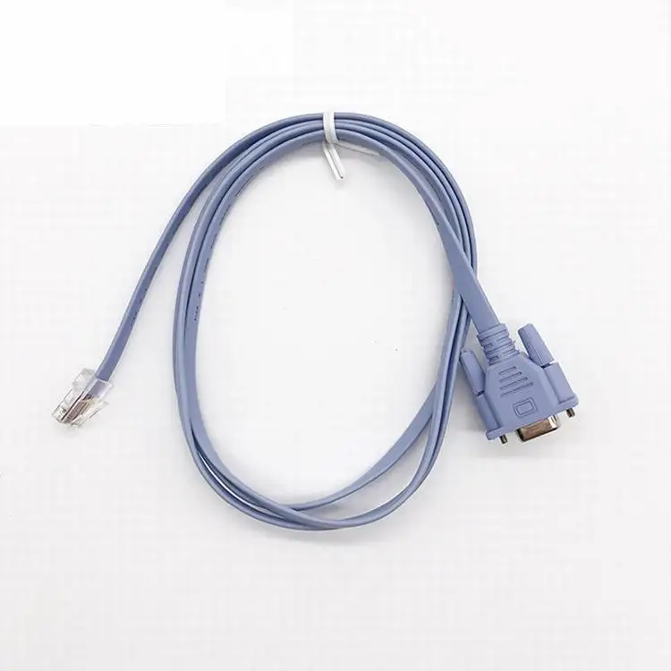 Горячая Распродажа 1,5 м Ethernet Rj45 штекер к RS232 гнездовой кабель RJ45 к DB9 порт RS232