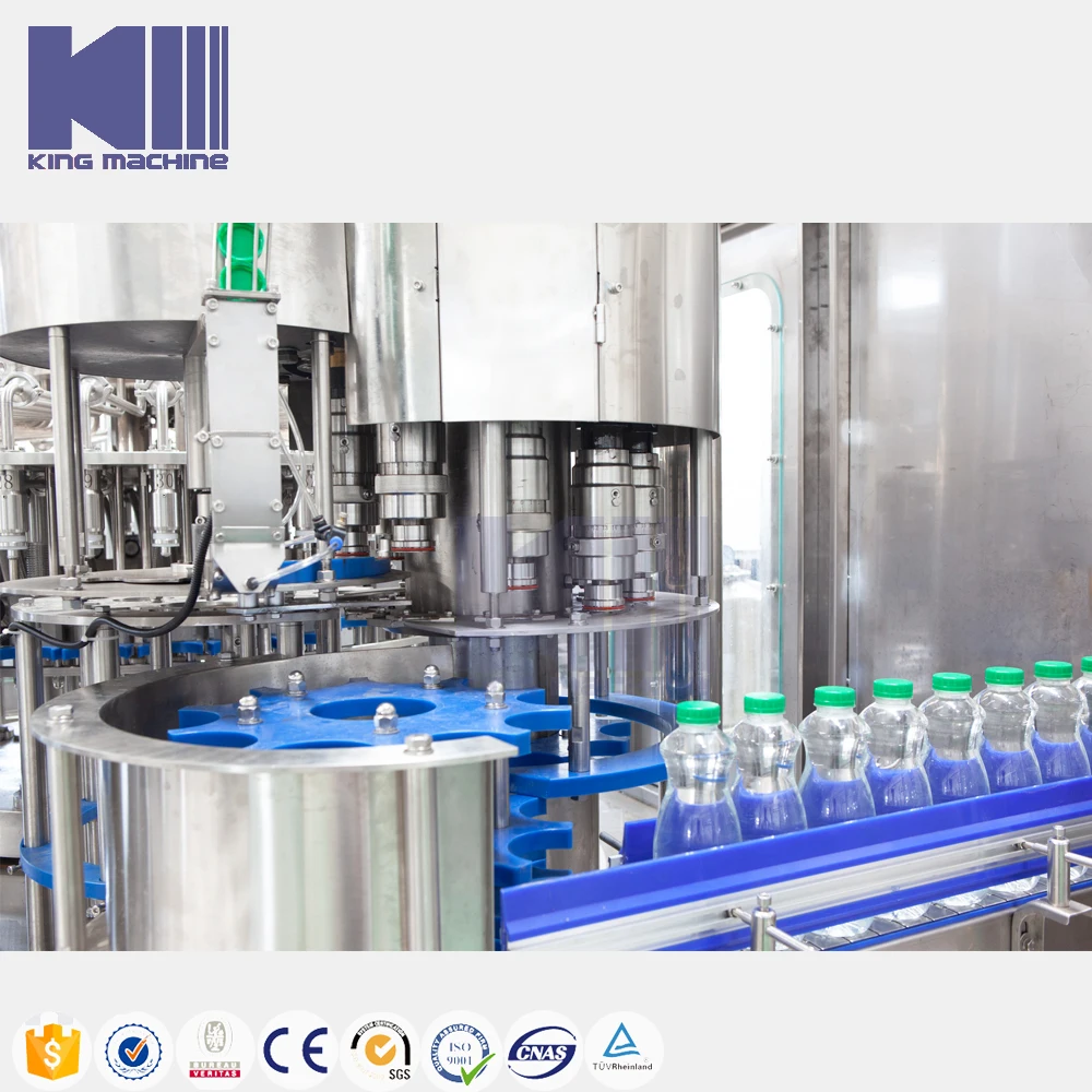 Small Scale Liquid Mango Pomegranate Papaya Juice Filling Beverage Making Production Line for 0.2-2L Bottle
