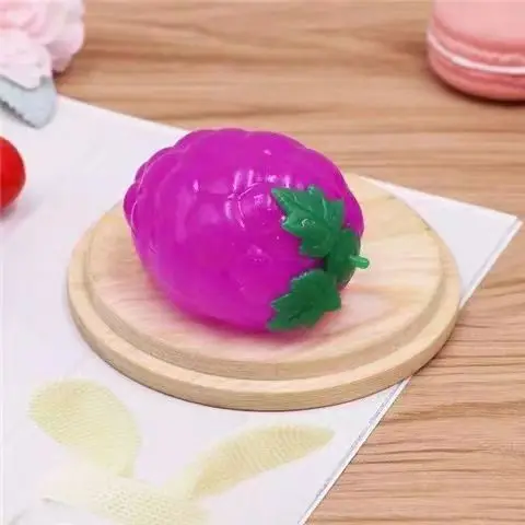 Z122 Latest design Transparent simulation egg decompression water ball fruit toy decompression venting ball prank