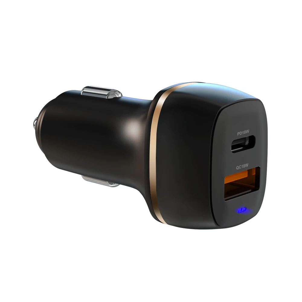 
2021 Best Selling Portable 30W 2-port PD QC PPS Car Charger 
