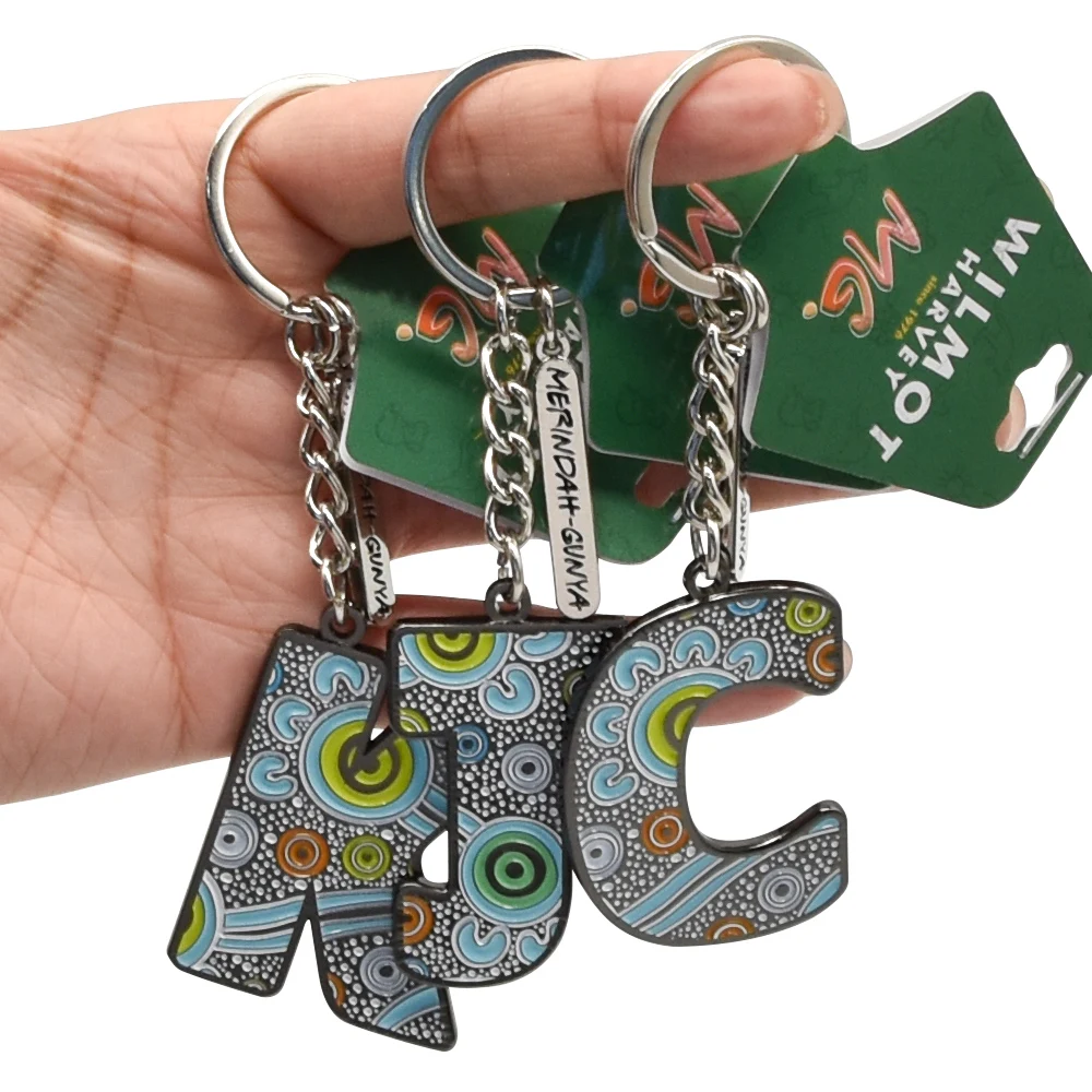 Factory Directly Custom Logo High Quality Irregular Shape Keyring Metal Keychain