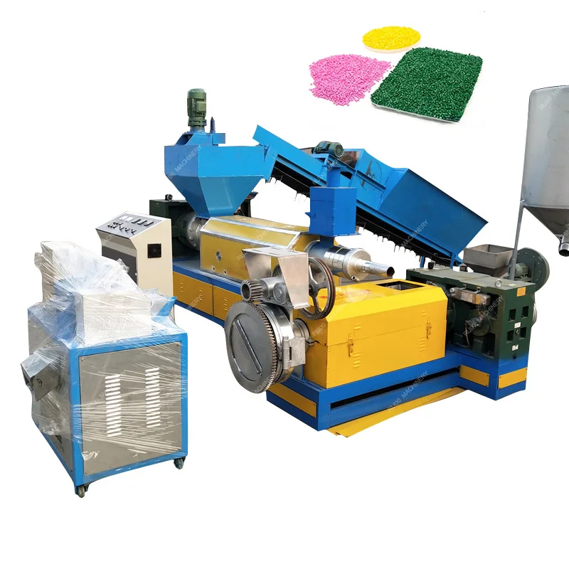 PP PE переработанных отходов пластиковых грануляторов HDPE LDPE гранул делая машину тканый мешок рециркуляции Экструзионная производственная линия