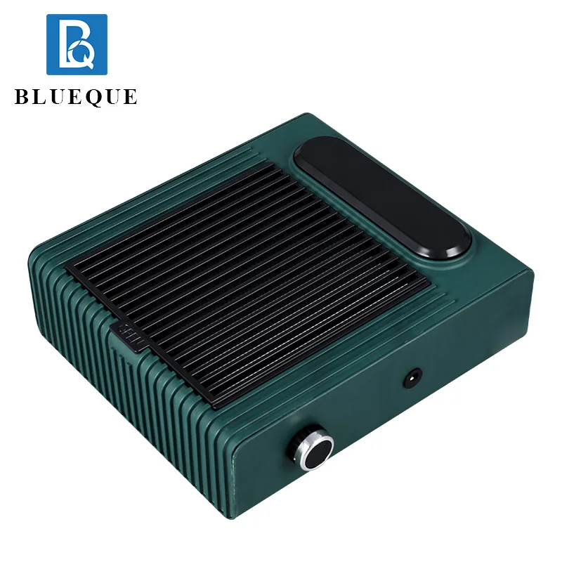 Blueque Nail Dust Collector Machine 80W Vacuum Dust Collector Fan with 1 Reusable Filters for Acrylic Nails and Poly Nail Gel