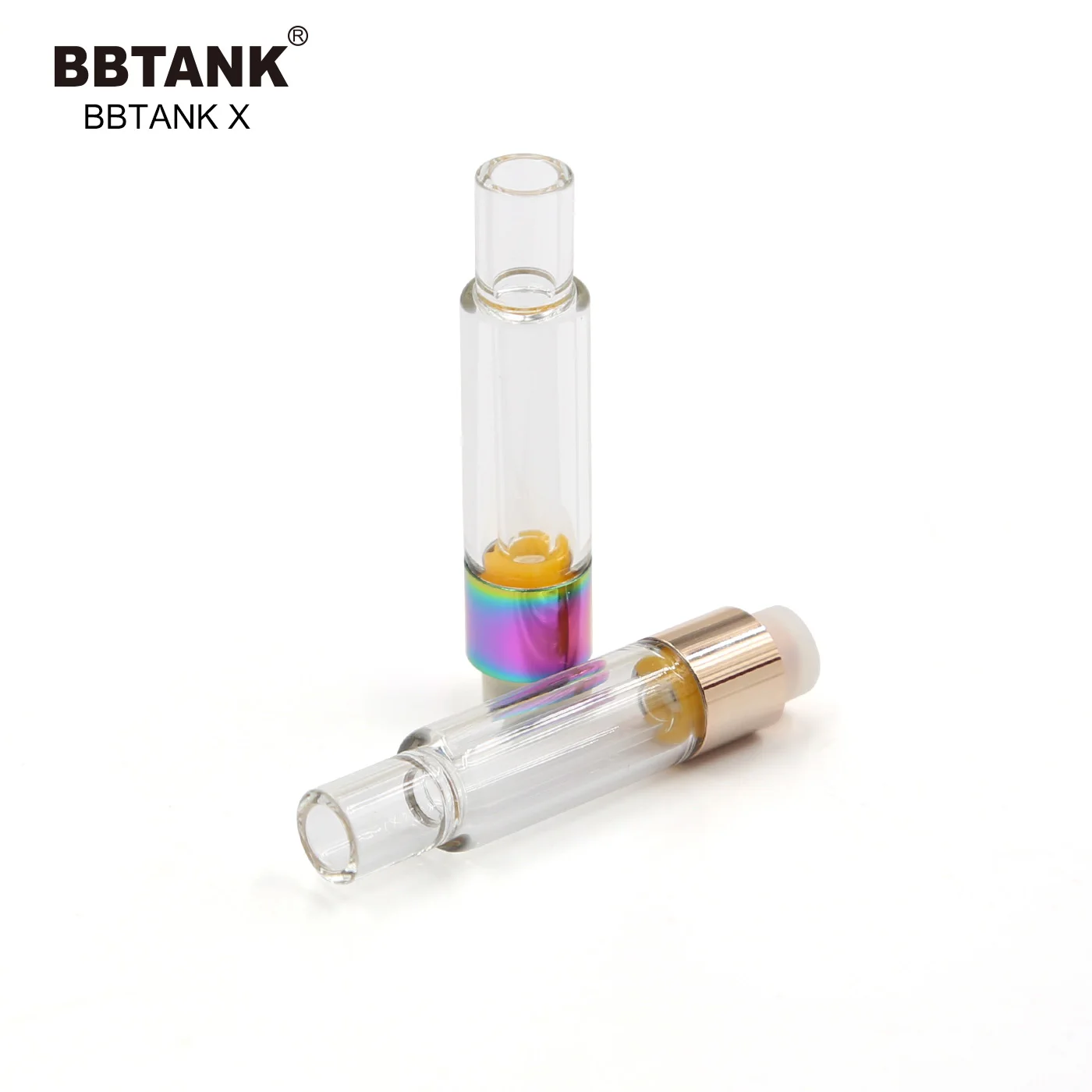 Стеклянный керамический бак BBTANK X cbd oil толстый масляный картридж с резьбой 510 без пуговиц горения 5 мл 8