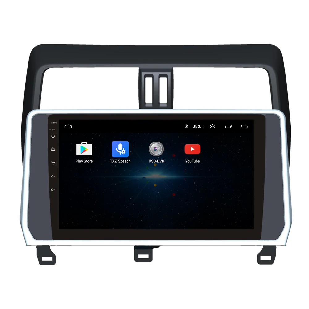 For Toyota Prado 2018-2020 Radio Headunit Device Double 2 Din Octa-Core Quad Android Car Stereo GPS Navigation Carplay