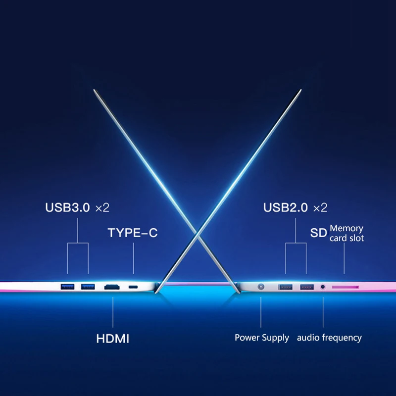 
15.6 inch i7 Gaming Laptops With 8G RAM 1TB 512G 256G 128G SSD Slimbook Win10 Notebook Computer 
