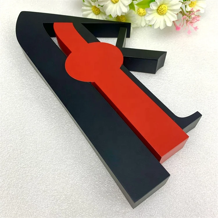 Metal Letter Logo Channel Signs stainless steel laser welding steel cased lettering sign Channel Sign Letters stainless steel