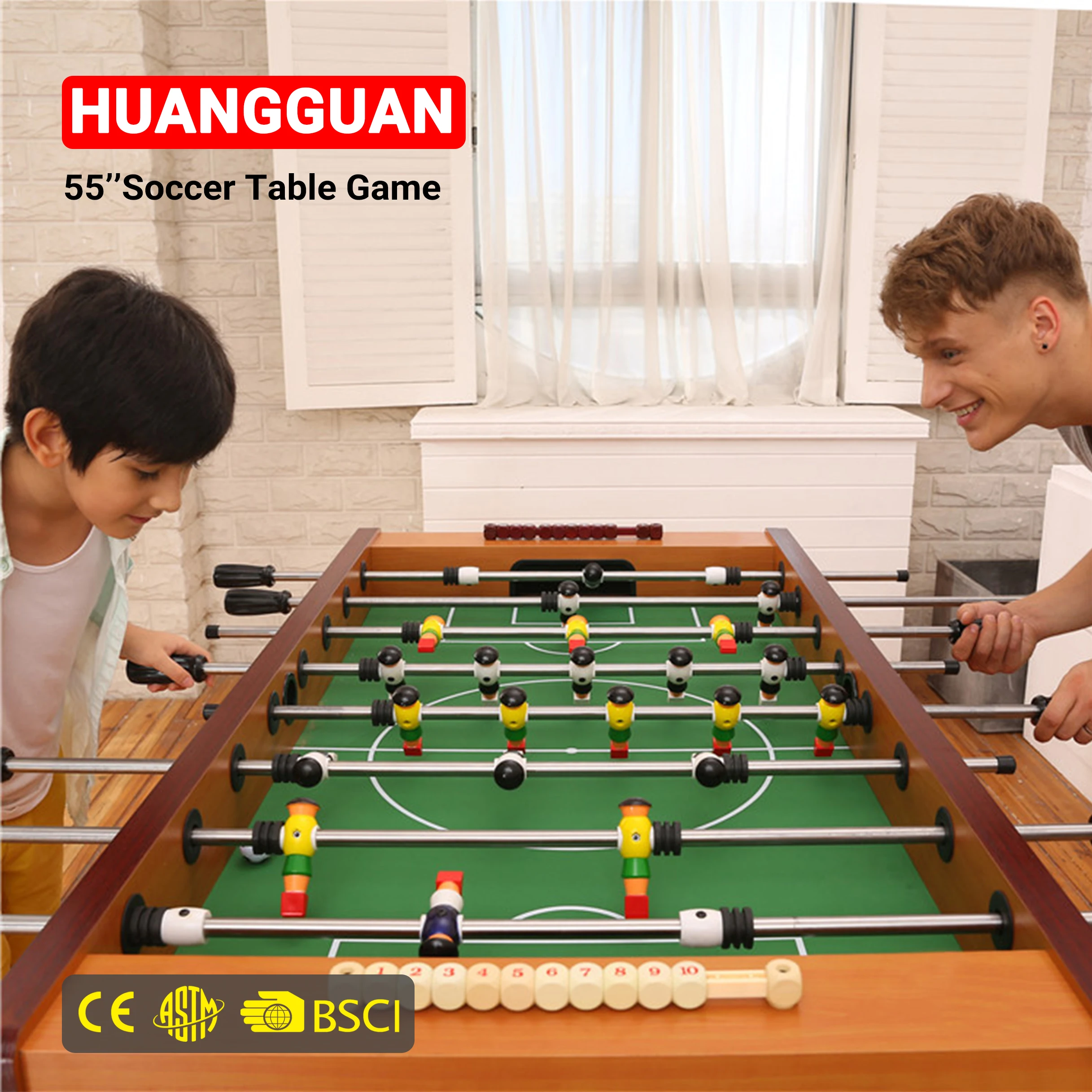 Huangguan 54 Inch Professional Large Wholesale Factory Price Adults Children Indoor Football Game Soccer Table For Family
