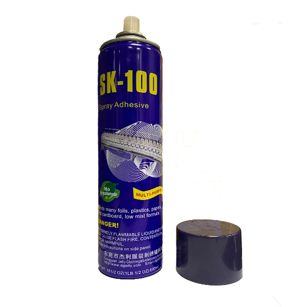 SK-100 Factory Hot Sale High Quality 600ml Embroidery Glue Spray for Garment Industry