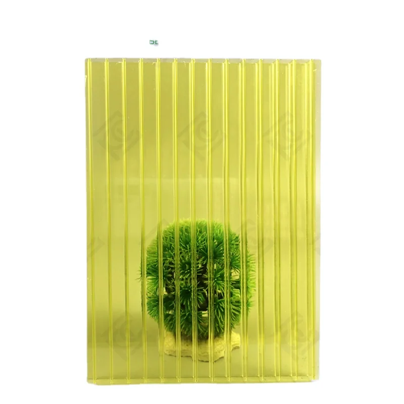 PC panels for sun shelter/ greenhouse carport covers/ balcony sheet cheap twin wall polycarbonate sheet