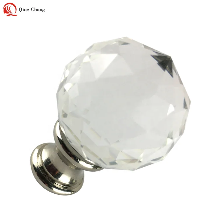 2020 New  Design Transparent Crystal Cutting Fan Lamp Table Lamp Pull Parts Hardware