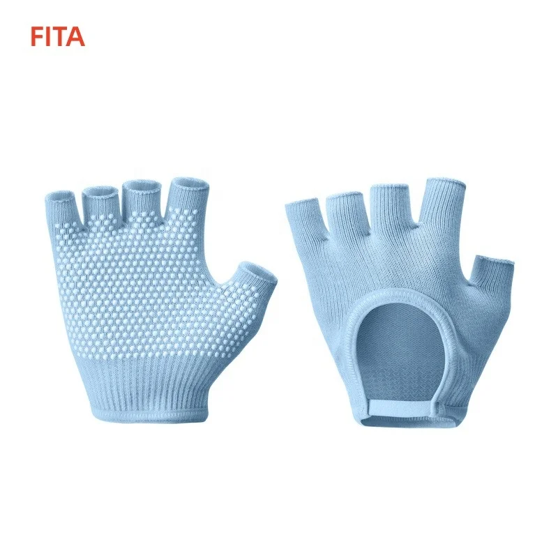 Non-slip Backless Warm Five-finger Aerial Training Men Women Half Finger Sweat Absorbent Fitness Gym Yoga Gloves