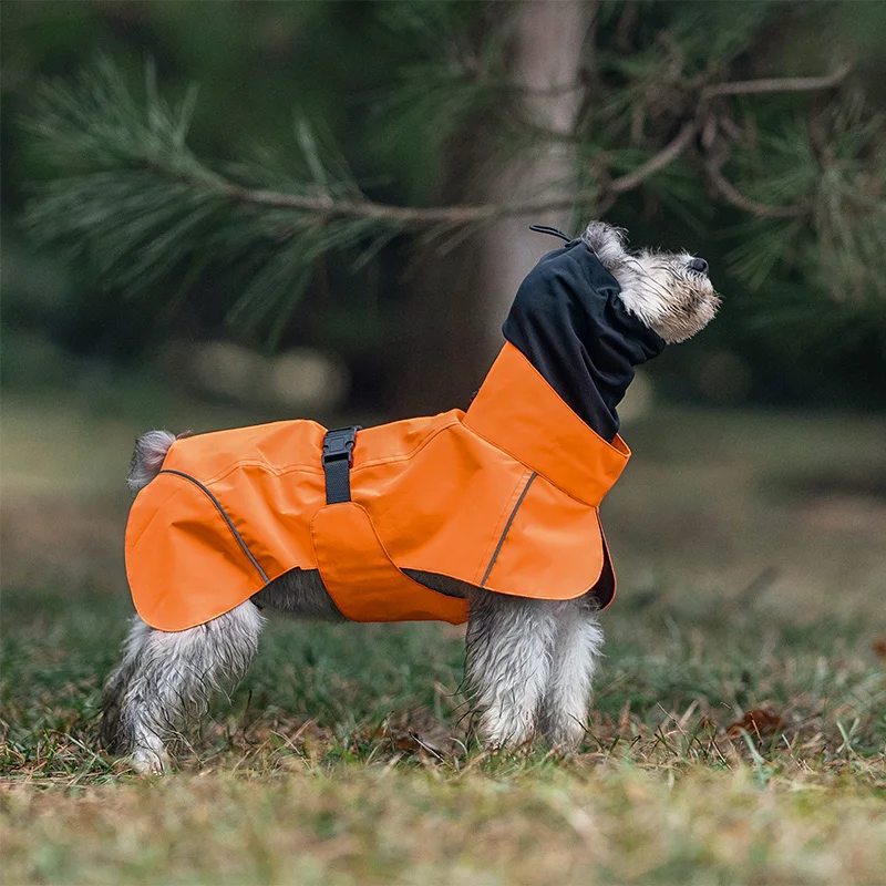 Custom Print Waterproof Jacket Dog Raincoat Suitable For Small And Large Dogs  Luxury Reflective Adjustable Pet Rain Coat