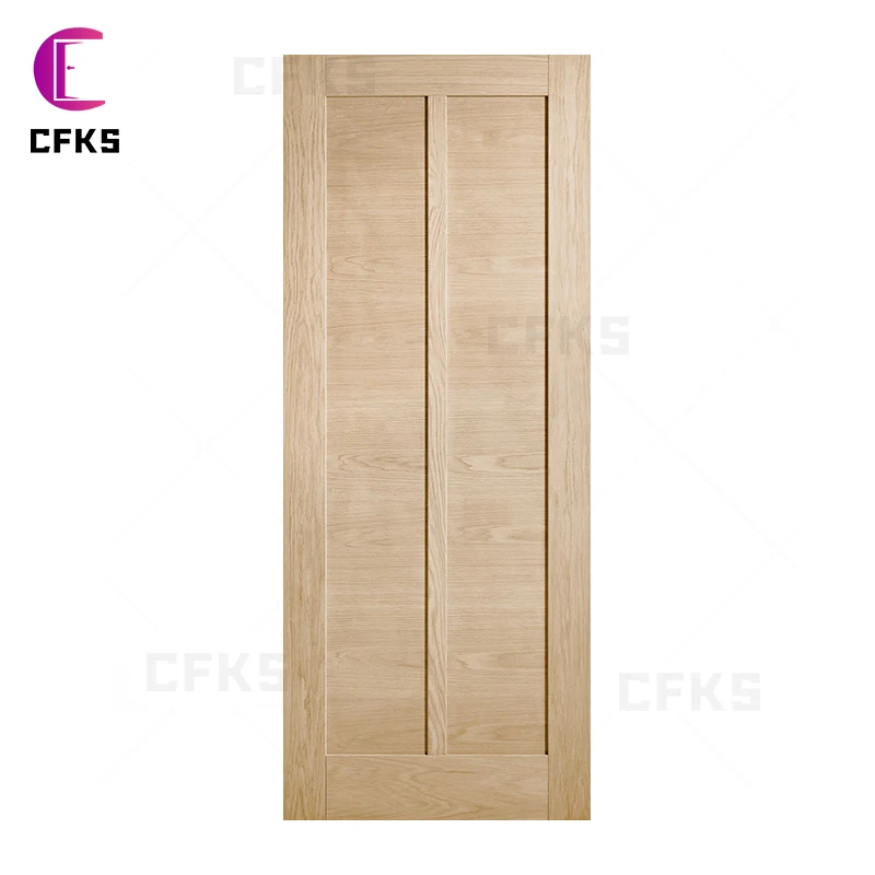 Luxury Oak Door Customize Design Texture Panels  Modern Beautiful Residential  Solid Wooden Doors For House Dining room