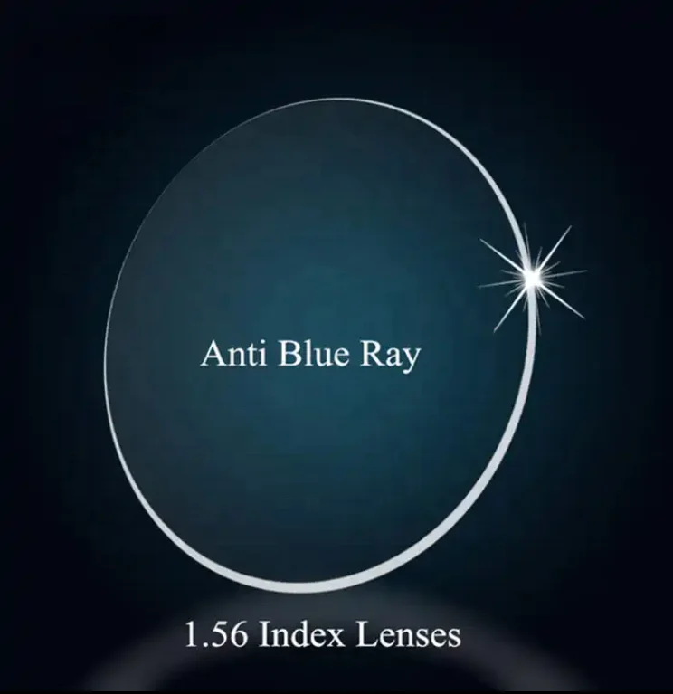 NK55  blue cut lenses optical 1.56 blue cut lens blue coating anti blue light lenses