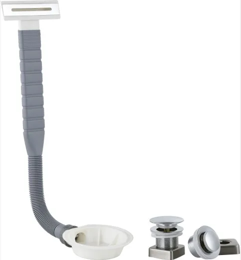 Plastic Sink Strainer Bath Filler Waste Overflow Bathtub Drain