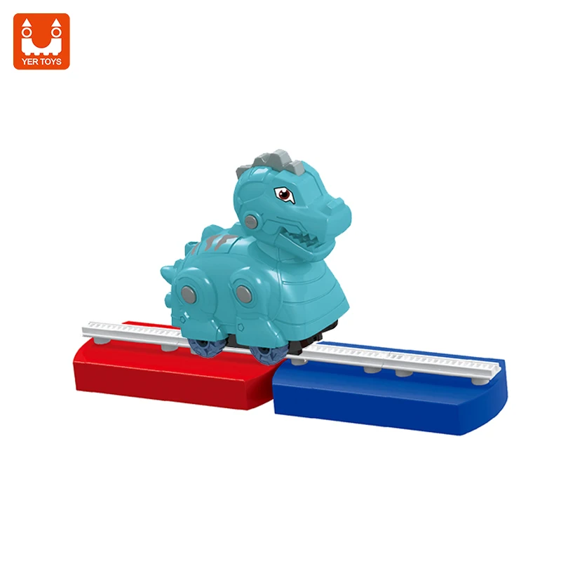 Orange Blue Dinosaur Slot Toys Car Set Kids Race Car Track with Flexible Track Slot Car Track Toy