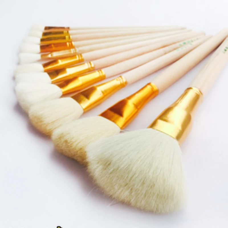 Wholesales Price 1 Piece Goat Hair Pen Gold Leaves Brush for Foil Painting and Cleaning Gilding Gold Leaf Foil Brush