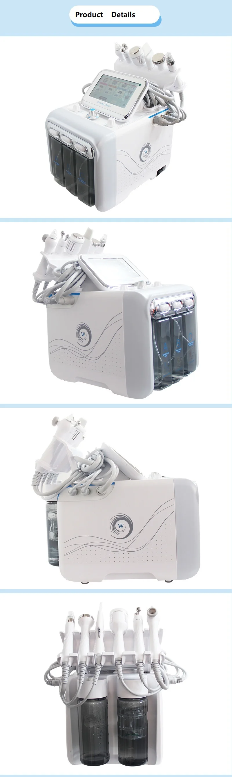 7 In 1 Professional Water Skin Peeling Facial Caring Micro-dermabrasion Beauty Machine