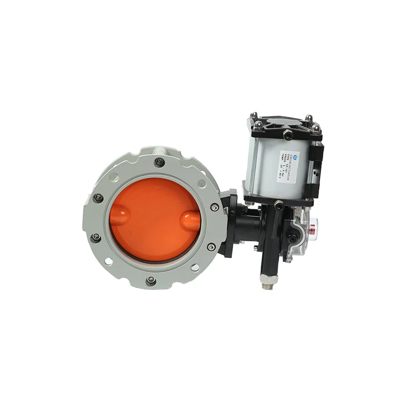 Pneumatic Dust Butterfly Valve Aluminium Alloy API High Quality Pneumatic Butterfly Valve For Dust