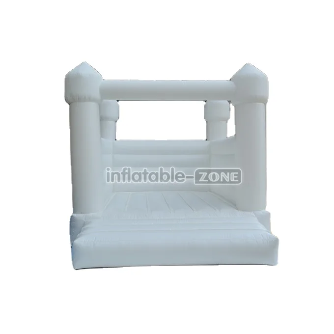 Белый упругий замок-батут, Свадебный домик-батут
