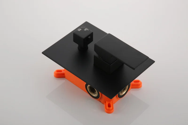 high quality black color bathroom shower faucet set