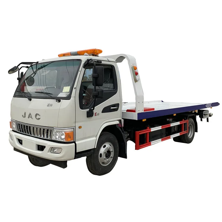 Best Price JAC Rollback Flatbed Towing Wrecker Truck Road Rescue Vehicle for Sale