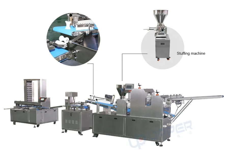 Traditional Chinese pastry penang  making machine noodle production line production equipment for dumplings