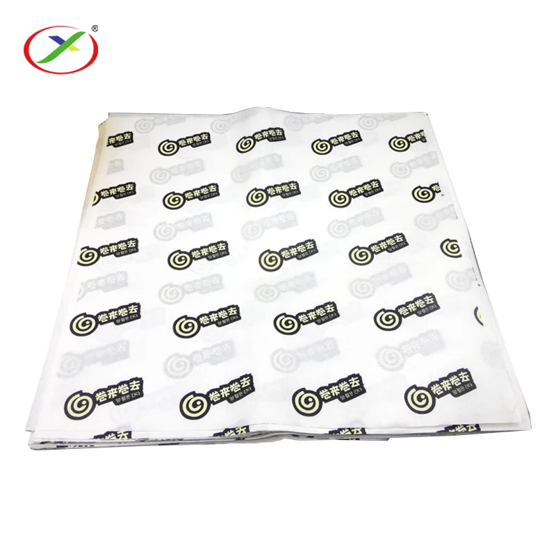 Factory cheap price Custom Design Non-stick Hamburger Wrapping Paper Baking Sheet Oil Resistant grease Paper