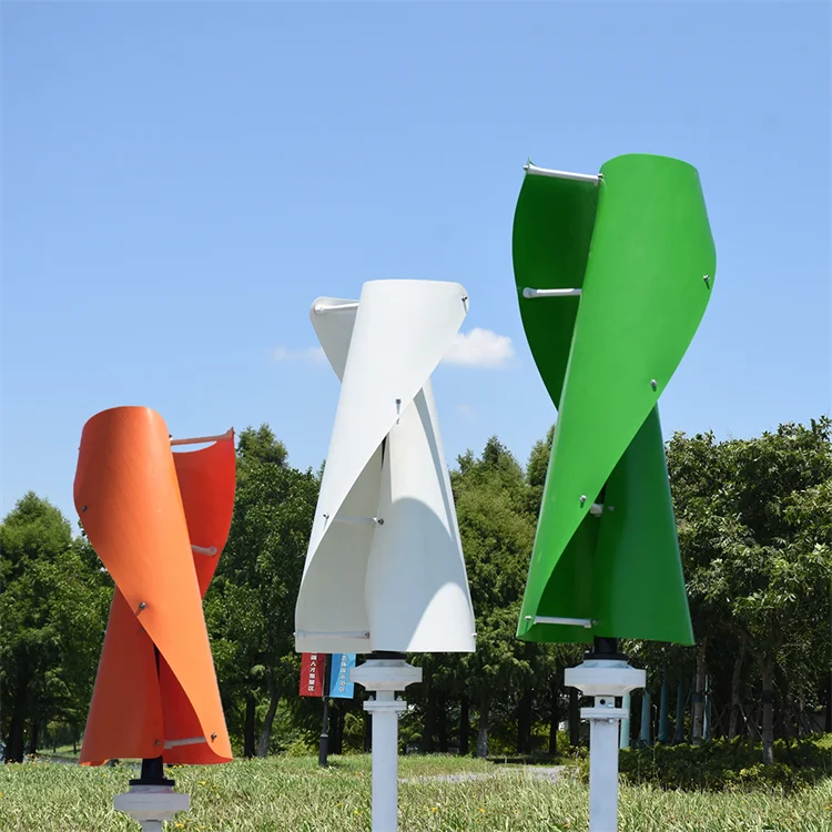 3kw 5kw Spiral Vertical Axis Wind Turbine 500w 800w 1kw 2kw Wind Generator