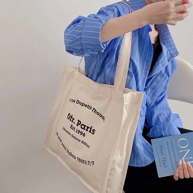 Eco Friendly Custom Logo Carry Fabric Beach Cloth Bag 2023 Canvas Cotton Shopping Tote Bag Christmas shopping bag