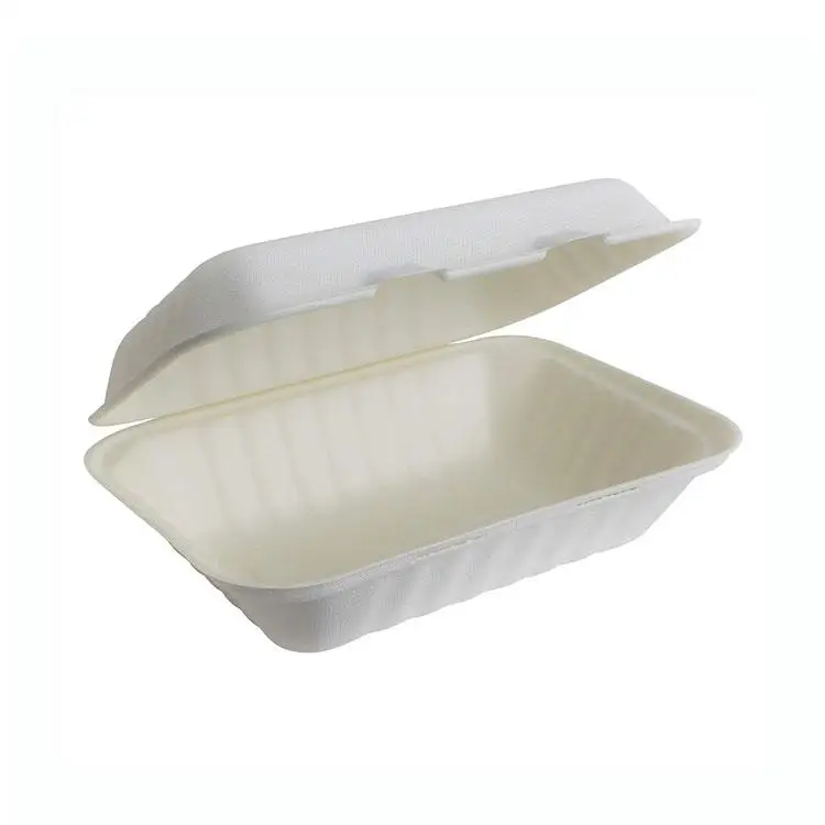 disposable Pulp paper Takeaway board lunch Food box Container
