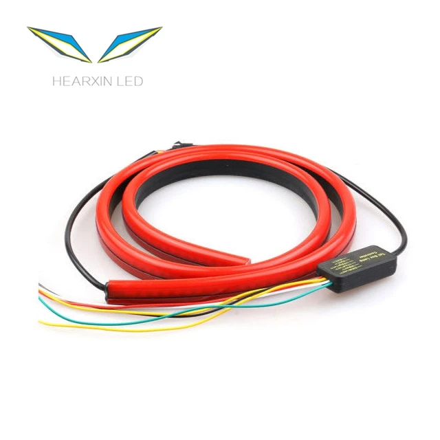 Universal LED Third Brake Light 90CM Brake Light Bar Sequential Turn Signals Brake Running for Vehicle Jeep Pickup Truck