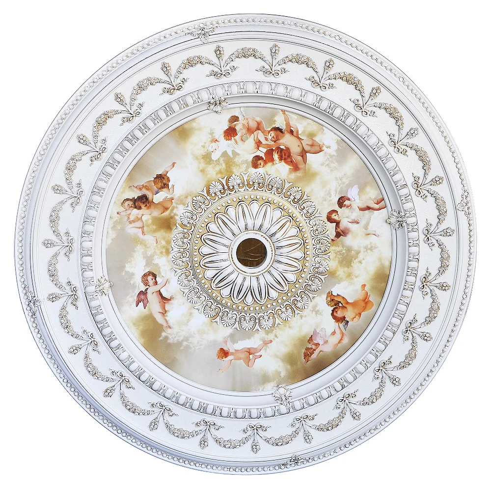 Banruo Cheap Price Beautiful Polystyrene Interior Ceiling Medallions for House