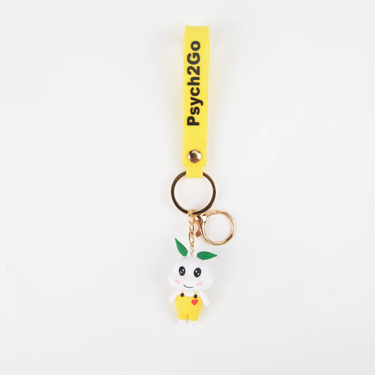 Custom Psych2go KeyChains Cute Cartoon 3D PVC Designer Kids Women Silicon Mini Backpack Key Ring Accessories Rubber Key Chains