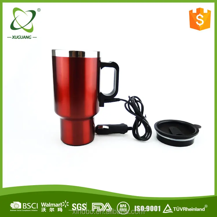 auto Travel Mug Electric warmer Coffee Mug with Car Plug usb heated thermos mug