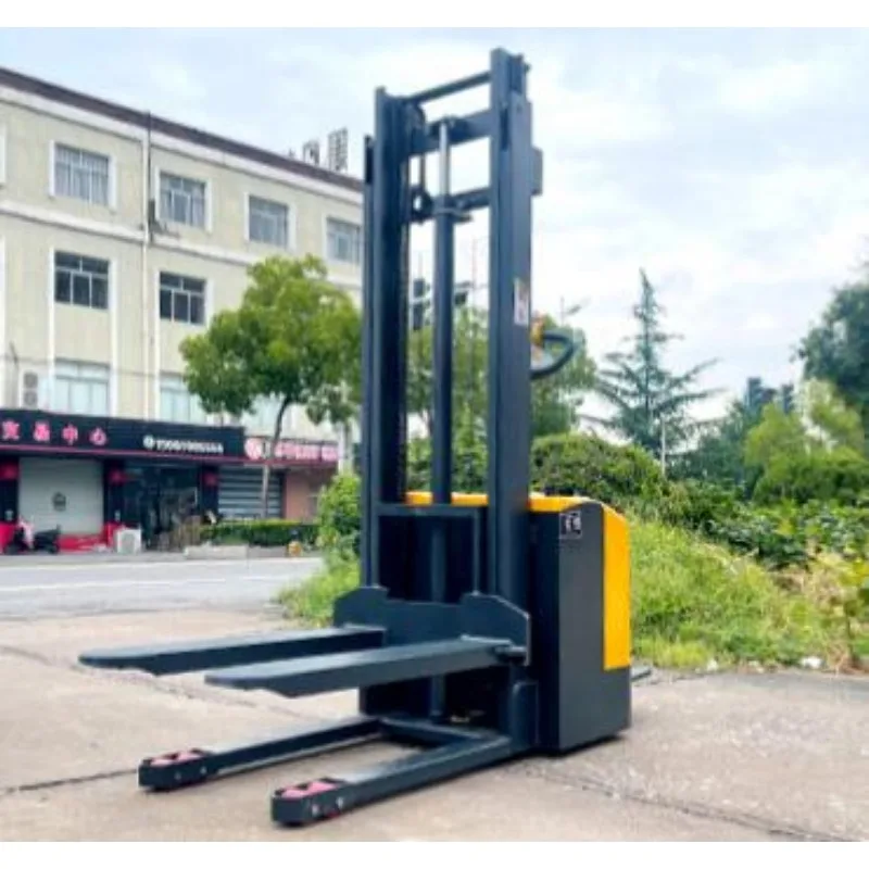 2 ton fully electric lifting hydraulic loading and unloading truck battery fixed forklift