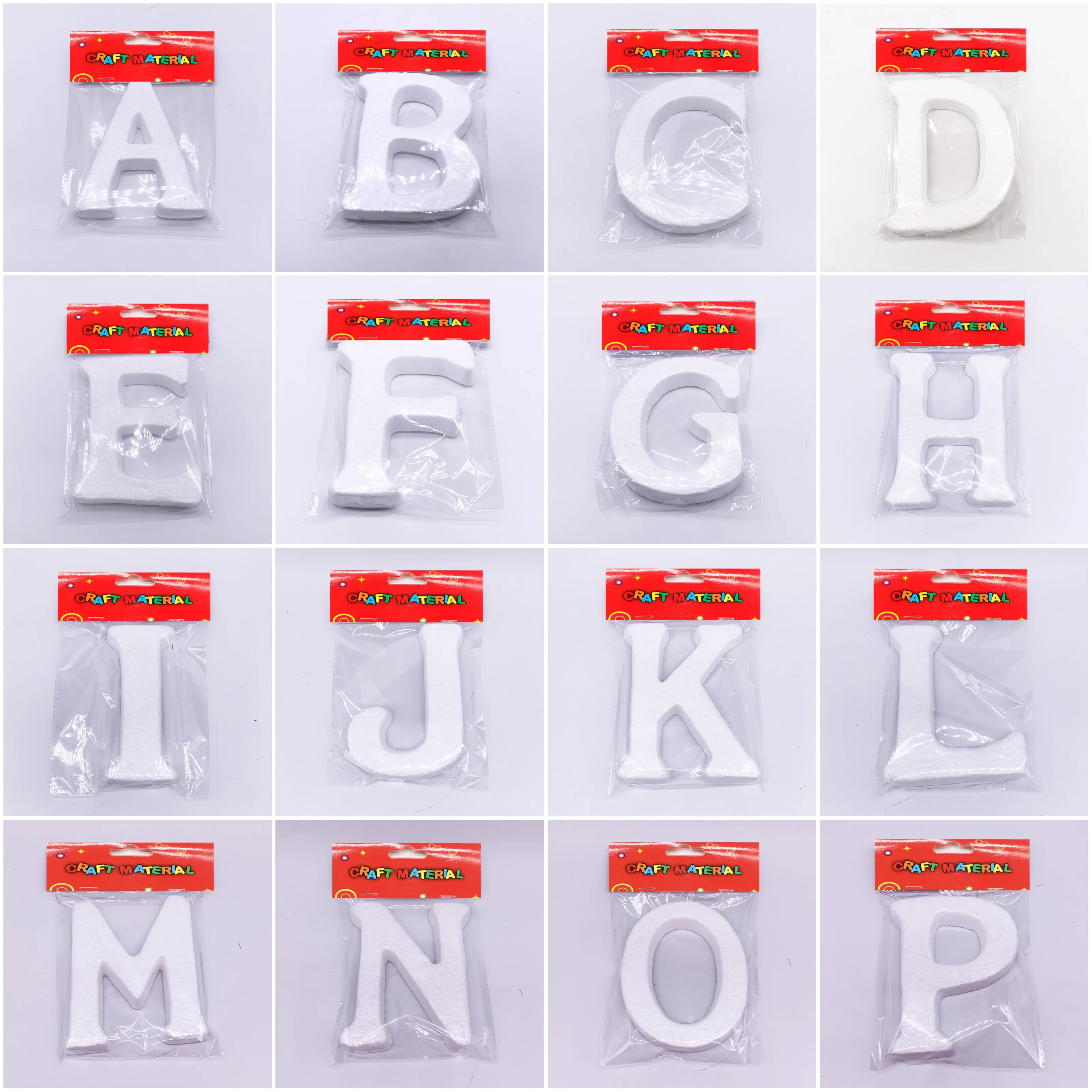 Eco-Friendly Manufacturers EPS 15cm Foam Alphabet G Polyfoam Letter A to Z Bath Toy Styfofoam Polystyrene