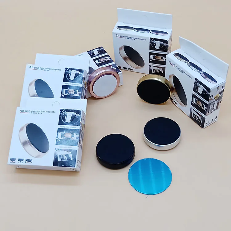 
3M Sticky Round Metal Gel Pad Dashboard Magnetic Car Mount Phone Holder for Car 