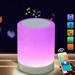 CL671 Touch Light Portable Smart Colorful Night Light With Speakers Led Mini Wireless Speaker