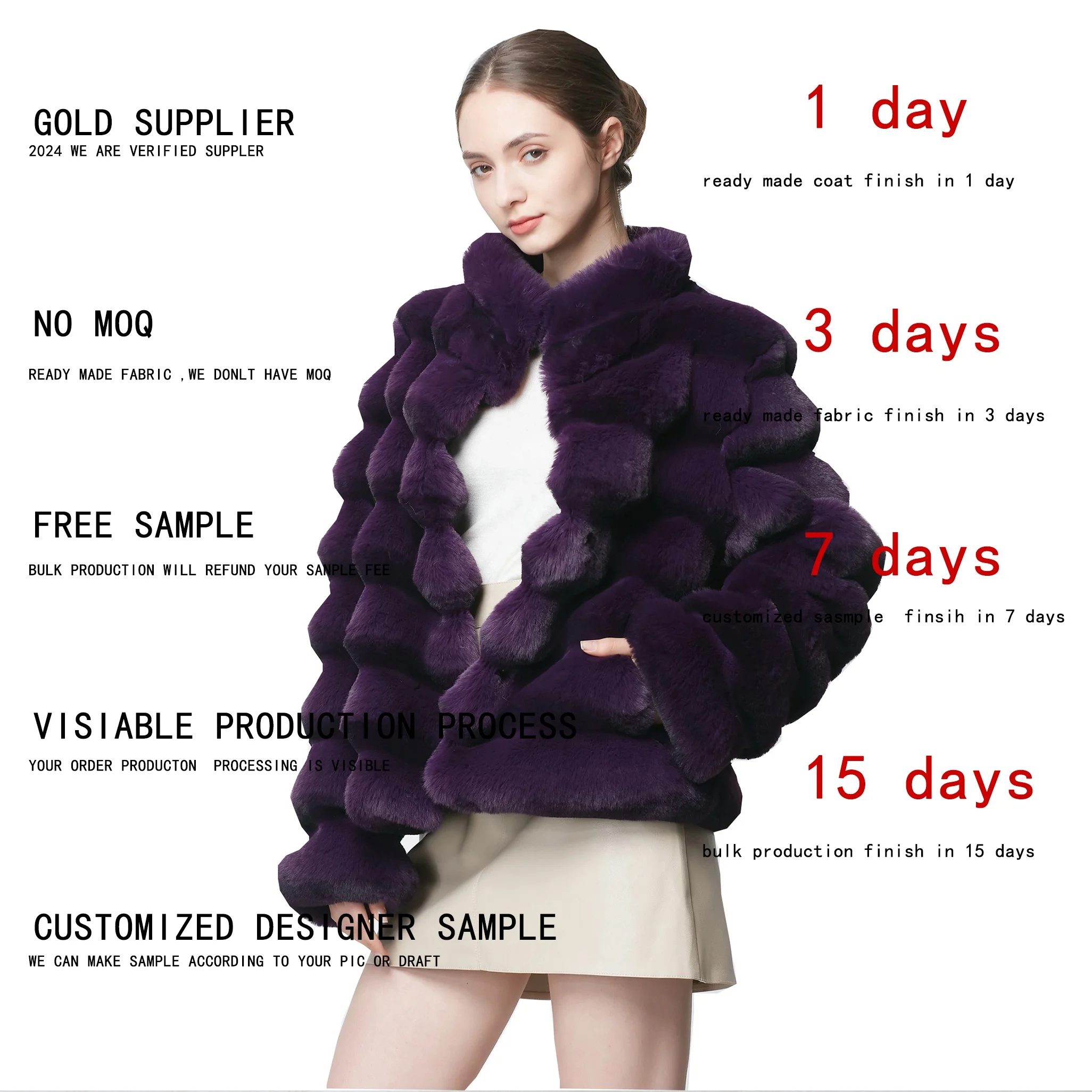 Luxury New Product Short Fluffy Fox Fur Coat Chinchilla 2023 Winter Women Fur Coat